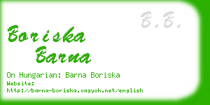 boriska barna business card